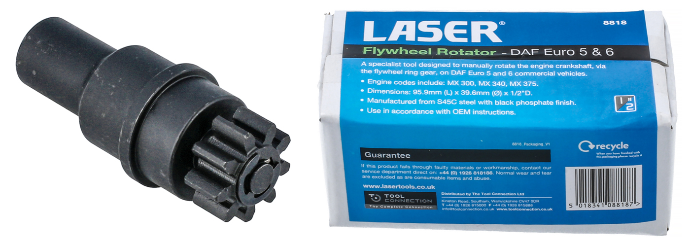 Specialist DAF crankshaft rotator from Laser Tools 