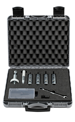 Robust rivet nut installation tool sets for professional use 
