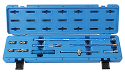 Comprehensive set of extension bars & accessories 
