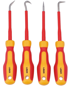 A practical and versatile pick and hook set from Laser Tools — but insulated to IEC60900 standards