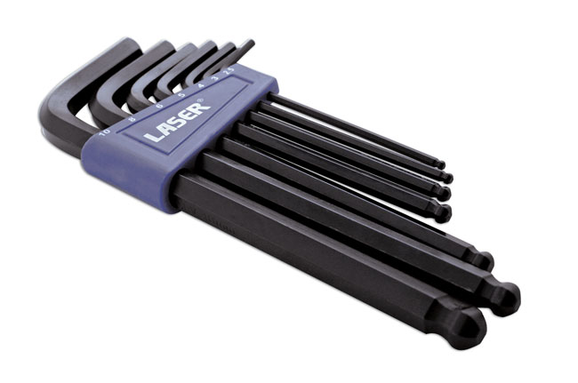 Laser Tools 0272 Ball End Hex Key Set 7pc