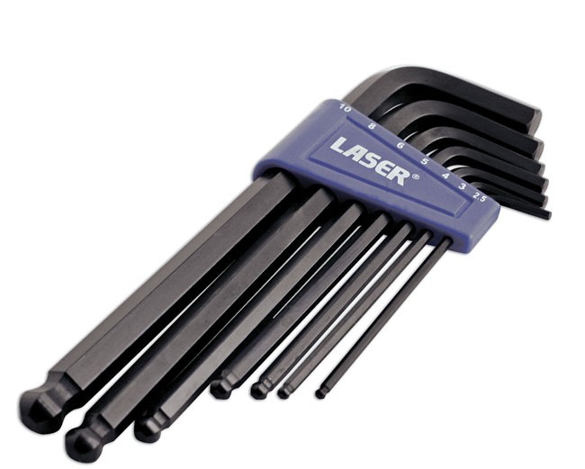 Laser Tools 0272 Ball End Hex Key Set 7pc