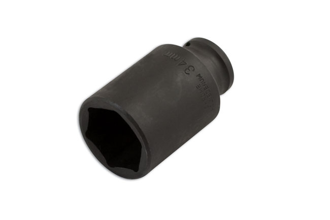 Laser Tools 0417 Hub Nut Socket 1/2"D 34mm - Renault