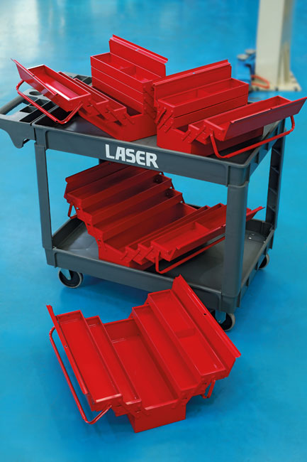 Laser Tools 0481 Tool Box - 5 Tray 425mm (17")