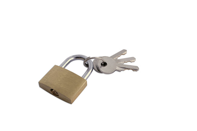 Laser Tools 0497 Brass Padlock 30mm