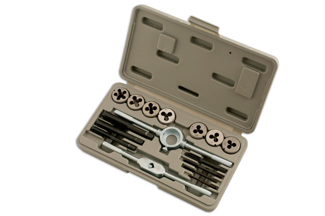 Laser Tools 1398 Metric Tap & Die Set 16pc