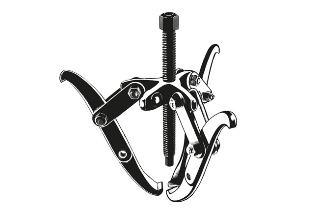 Laser Tools 1915 Gear Puller - 6" 2 & 3 Leg Reversible