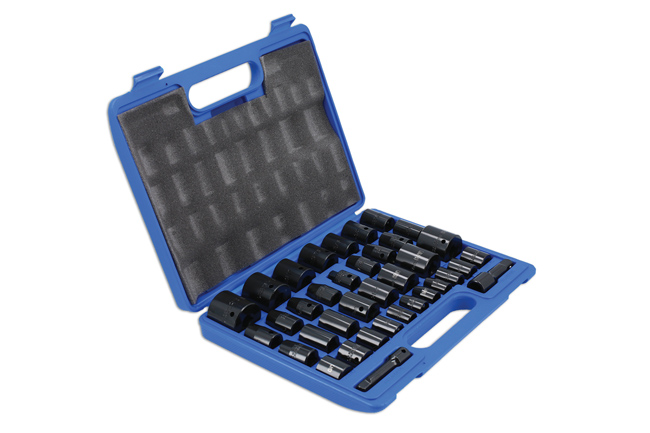 Laser Tools 3288 Impact Socket Set 3/8"D, 1/2"D 37pc