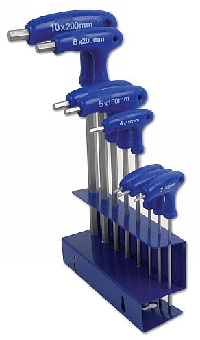 Laser Tools 3333 T-Handle Hex Key Set 8pc