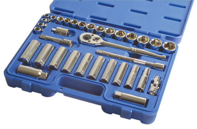 Laser Tools 3496 Socket Set 3/8"D 34pc