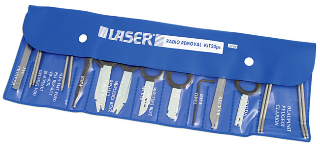 Laser Tools 3797 Radio Removal Kit 20pc