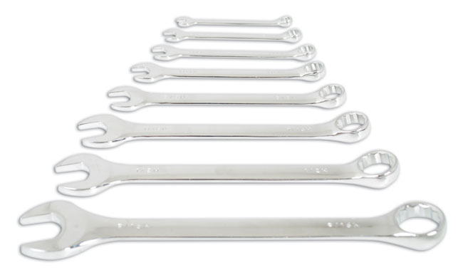 Laser Tools 4446 Whitworth Combination Spanner Set 1/8" - 9/16" 8pc