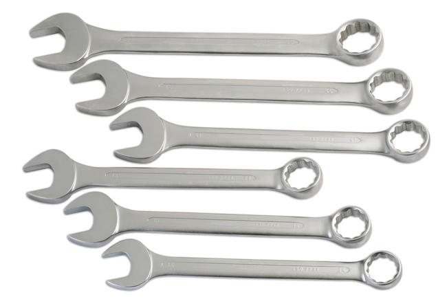 Laser Tools 4887 Jumbo Combination Spanner Set 6pc