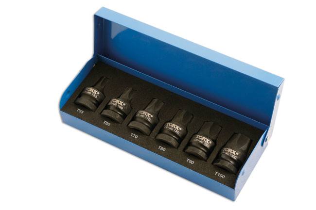 Laser Tools 4947 Heavy Duty Torx® Socket Bit Set 1/2"D 6pc