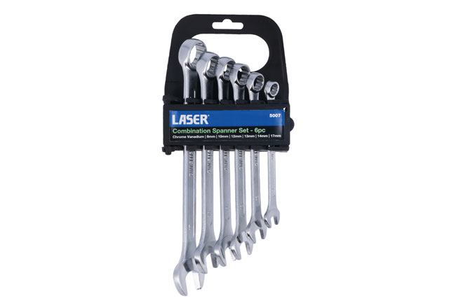 Laser Tools 5007 Combination Spanner Set - 6pc - Metric