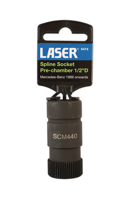 Laser Tools 5472 Spline Socket Pre Chamber 1/2"D - for Mercedes-Benz