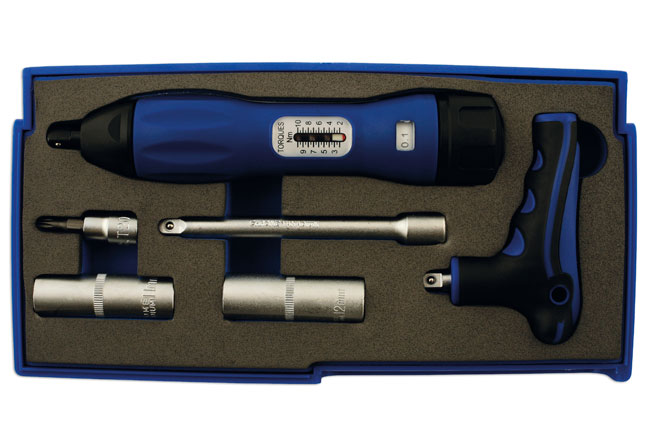 Laser Tools 5492 TPMS Torque Driver & Tool Set 6pc