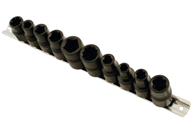 Laser Tools 5498 Specialist Automotive Impact Socket Set 1/2"D 10pc