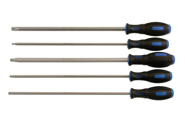 Extra long spline screwdrivers