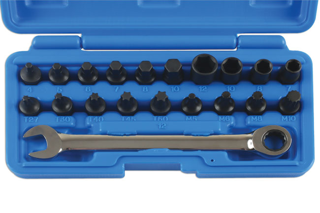 Laser Tools 5914 Low Profile Bit Set 1/4"D 20pc