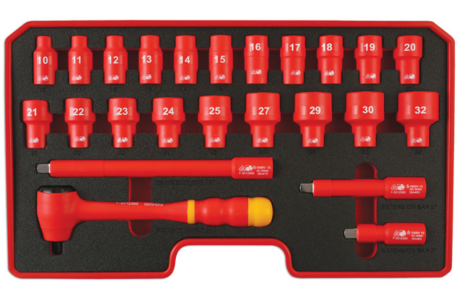 Laser Tools 6147 Insulated Socket Set 1/2"D 24pc