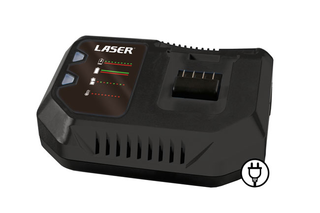 Laser Tools 61552 Cordless Angle Grinder 20V Kit (Euro)