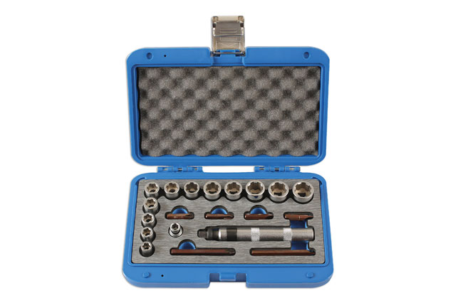 Laser Tools 6219 Damaged Nut and Screw Remover Set 3/8"D 20pc