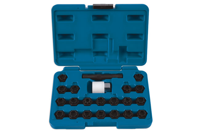 Laser Tools 6232 Locking Wheel Nut Key Set 22pc - for Audi