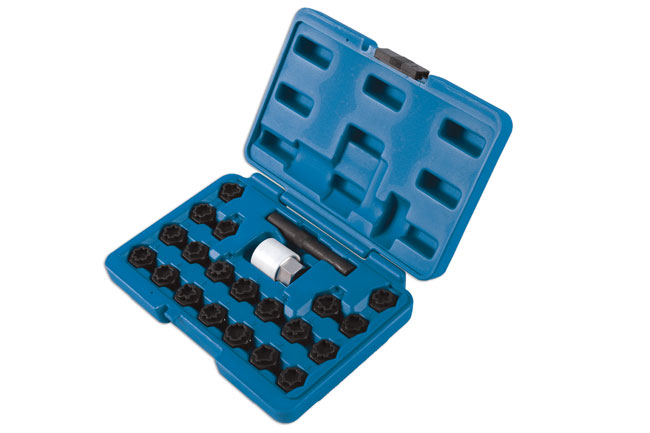 Laser Tools 6232 Locking Wheel Nut Key Set 22pc - for Audi