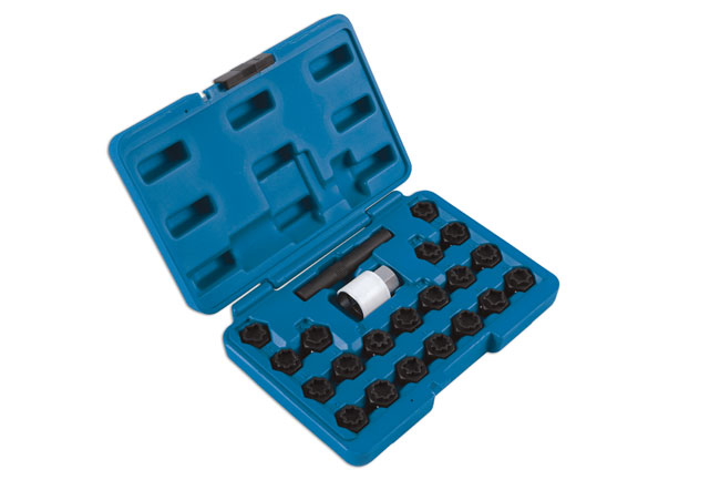 Laser Tools 6232 Locking Wheel Nut Key Set 22pc - for Audi