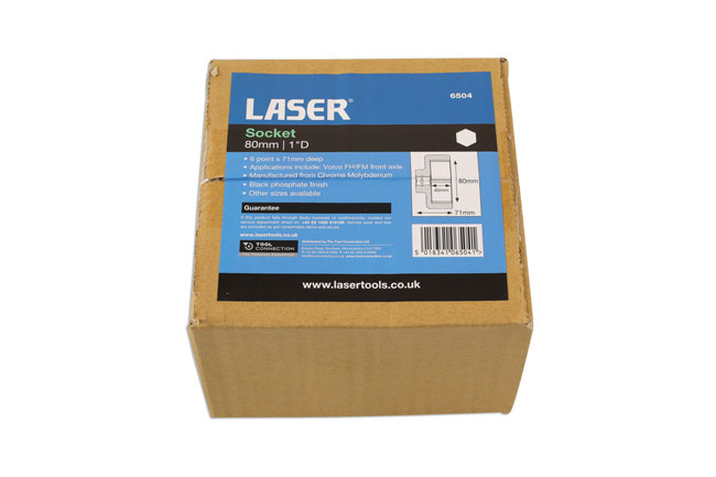 Laser Tools 6504 Socket 1"D 80mm