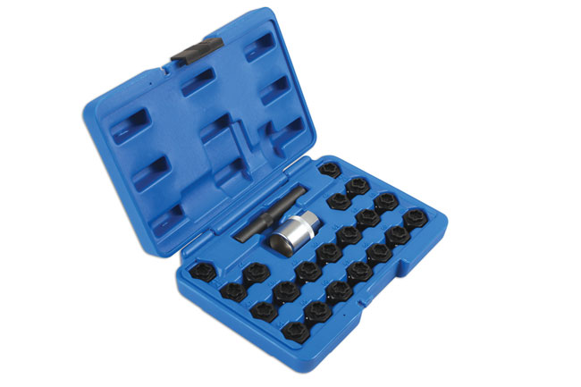 Laser Tools 6539 Locking Wheel Nut Key Set 22pc - for BMW