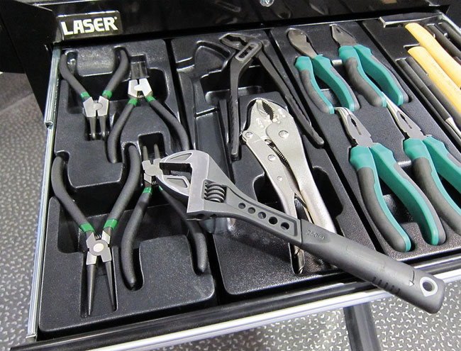 Laser Tools 6599 Water Pump Pliers & Wrench Set 3pc