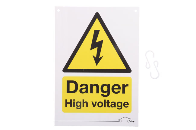Laser Tools 6642 Danger High Voltage Sign