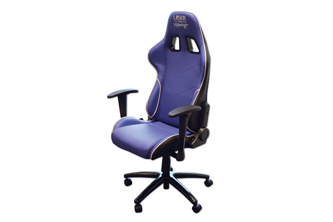 Laser Tools 6655 Laser Tools Racing Chair - Blue with White Piping