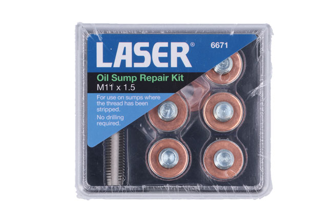 Laser Tools 6671 Sump Plug Thread Repair Kit M11 x 1.5