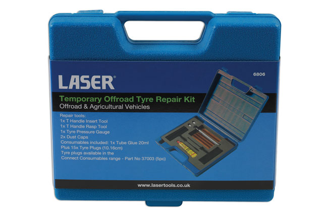 Laser Tools 6806 Temporary Off-Road Tyre Repair Kit