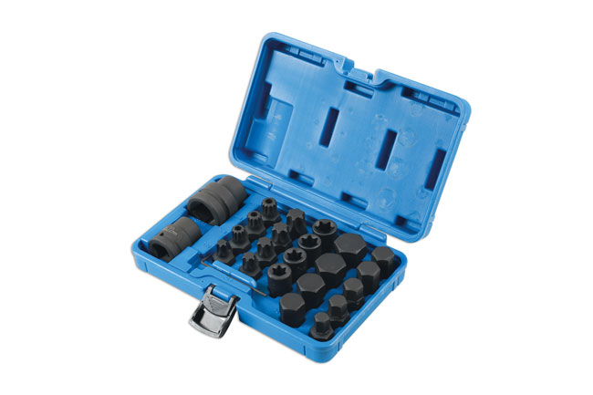 Laser Tools 6891 Impact Bit & Socket Set 3/4"D, 1"D 24pc