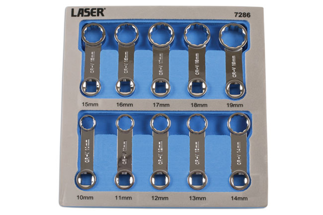 Laser Tools 7286 Torque Adaptor Set 3/8"D 10pc