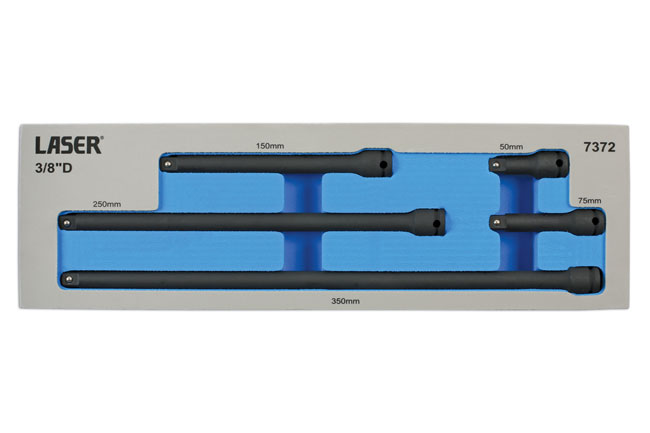 Laser Tools 7372 Impact Extension Bar Set 3/8"D 5pc