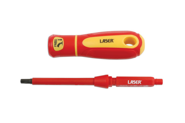 Laser Tools 7434 Insulated Star* Screwdriver Set 9pc