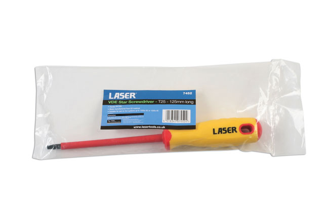 Laser Tools 7452 Insulated Star* Screwdriver T25