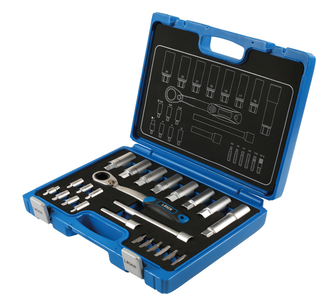 Laser Tools 7673 Shock Absorber & MacPherson Strut Tool Kit 24pc