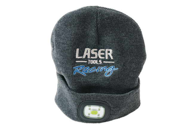 Laser Tools 7677 Laser Tools Racing Beanie Hat Front/Rear Rechargeable Light