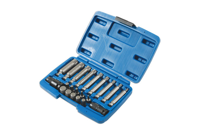 Laser Tools 7684 Spline Impact Bit Set 21pc