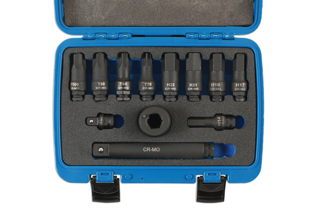 Laser Tools 7690 Heavy Duty Impact Socket Bit Set 3/4"D 12pc