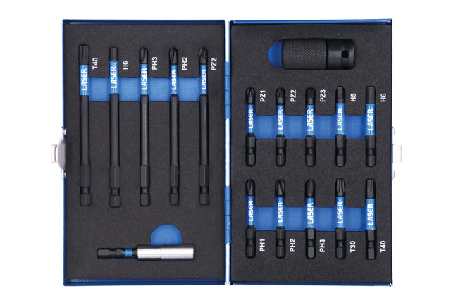 Laser Tools 7851 Torsion Bit Set 17pc