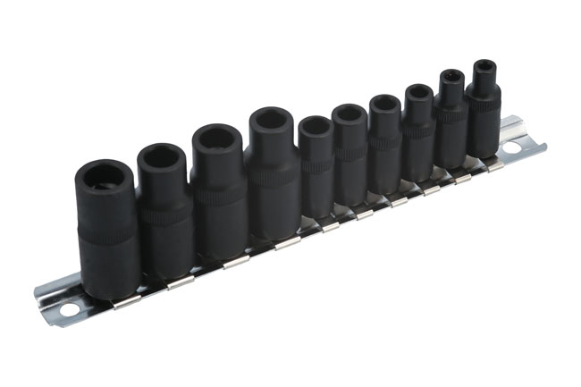 Laser Tools 7901 Tap Socket Set 3/8"D, 1/4"D 10pc