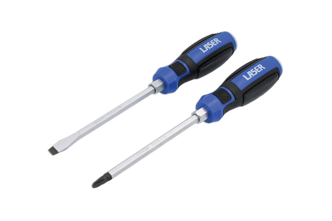 Laser Tools 7938 Pound Thru Screwdriver Set 2pc