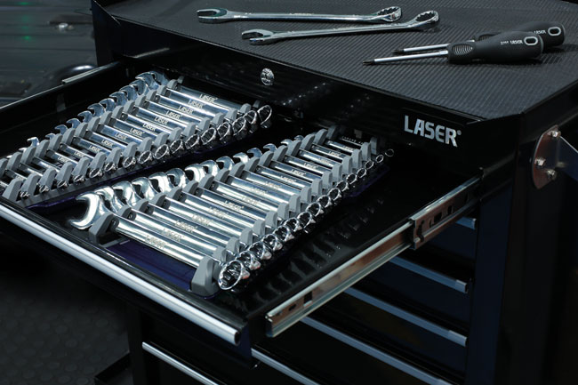 Laser Tools 8072 Laser Tools Racing Spanner Organiser - 16 Spanners